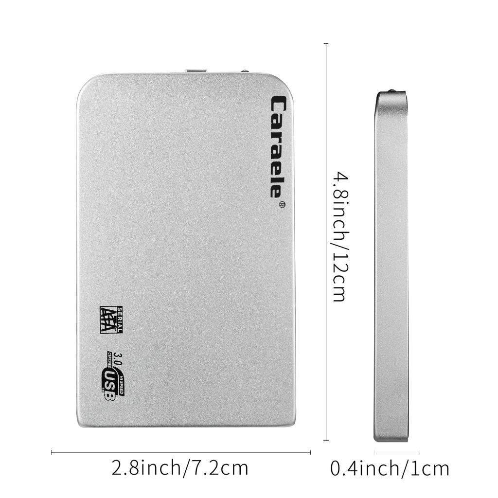 Portable High Speed USB 3.0 Mobile Hard Disk Storage Silver 500GB