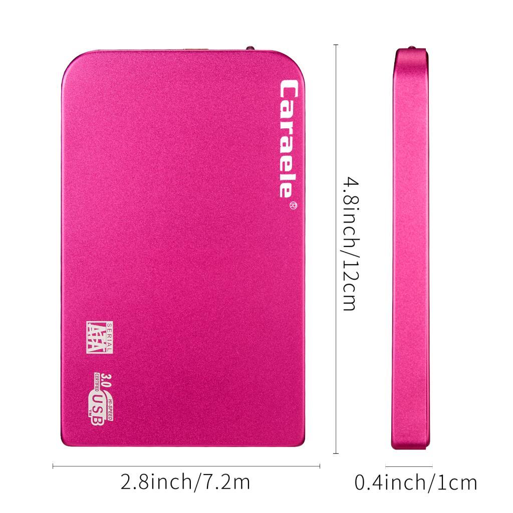 Portable High Speed USB 3.0 Mobile Hard Disk Storage Red 2T