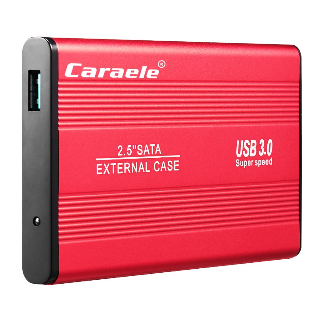 Portable High Speed USB 3.0 External Hard Disk Drive Red 1TB