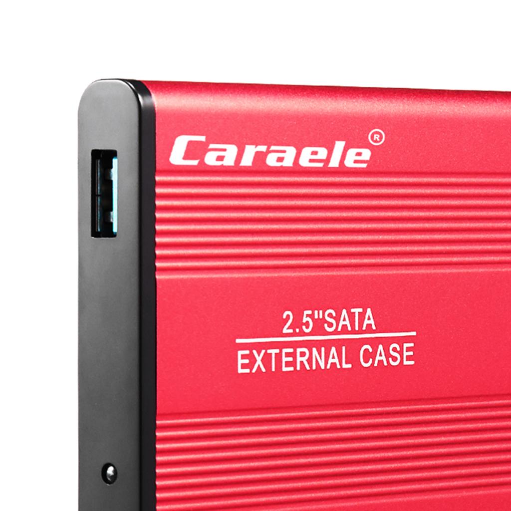 Portable High Speed USB 3.0 External Hard Disk Drive Red 1TB