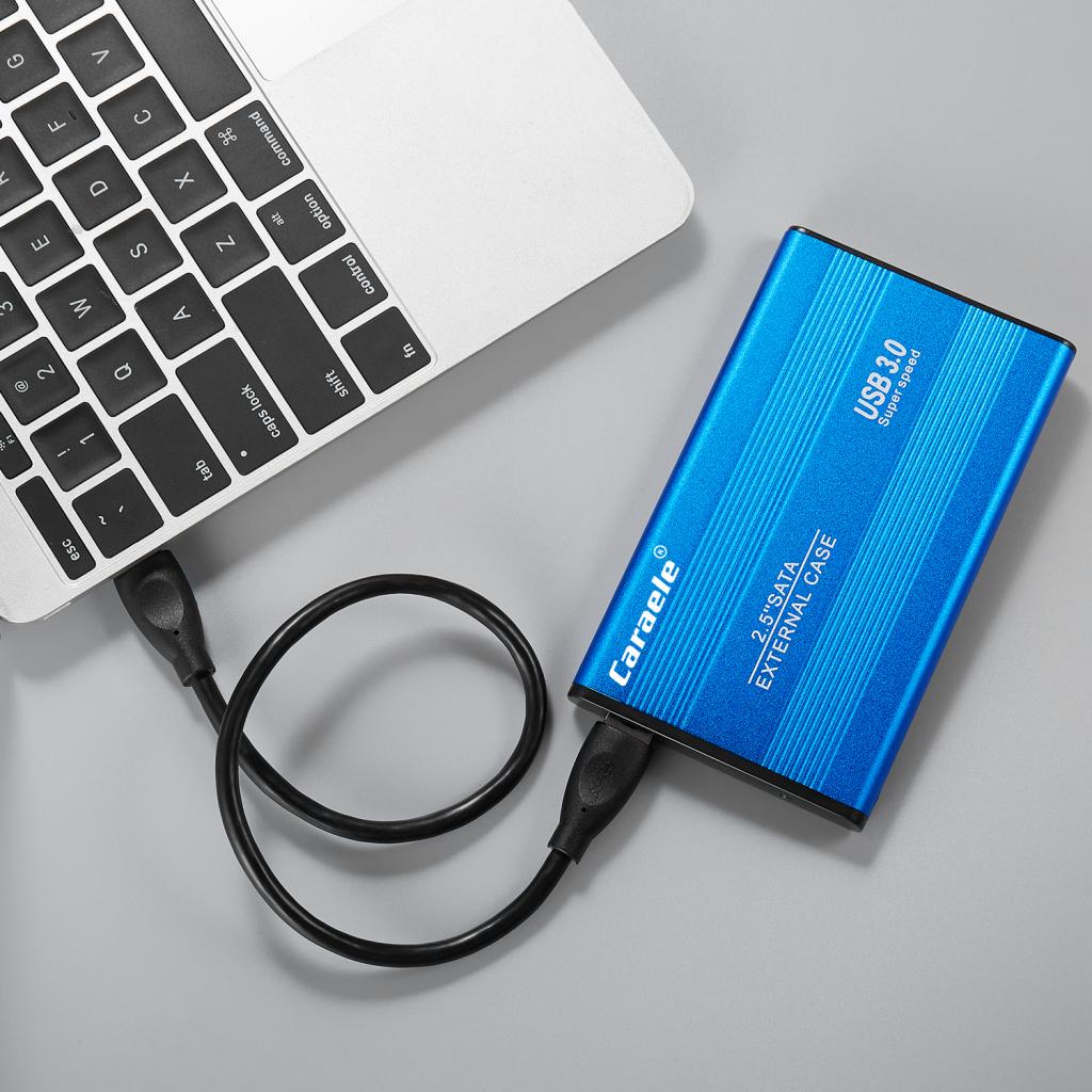 Portable High Speed USB 3.0 External Hard Disk Drive Blue 2TB