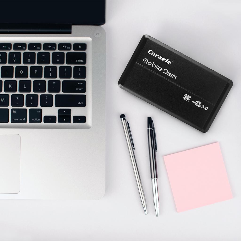 2.5in External USB Hard Drive Disk HDD Enclosure for Laptops Black 500GB