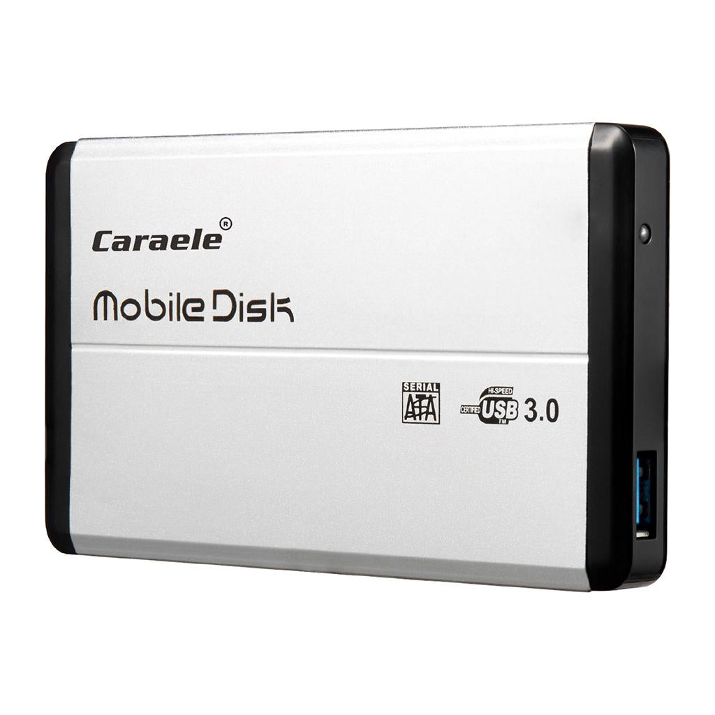 2.5in External USB Hard Drive Disk HDD Enclosure for Laptops Silver 1TB