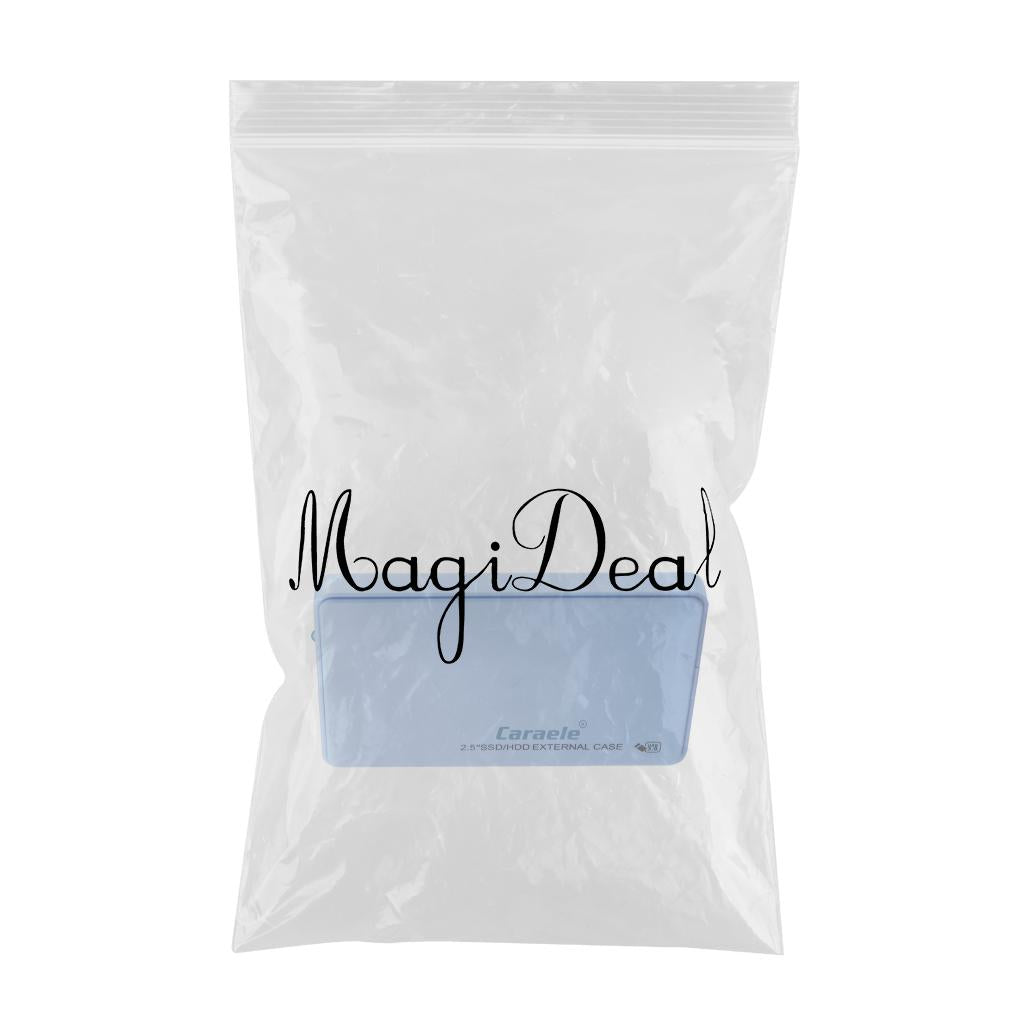 2.5in External USB Hard Drive Disk HDD SSD Enclosure for Laptop Blue 1TB