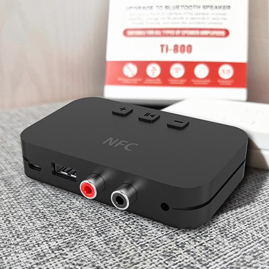 Wireless Bluetooth V5.0 Receiver RCA NFC 3.5mm Jack Aux USB Audio Adapter