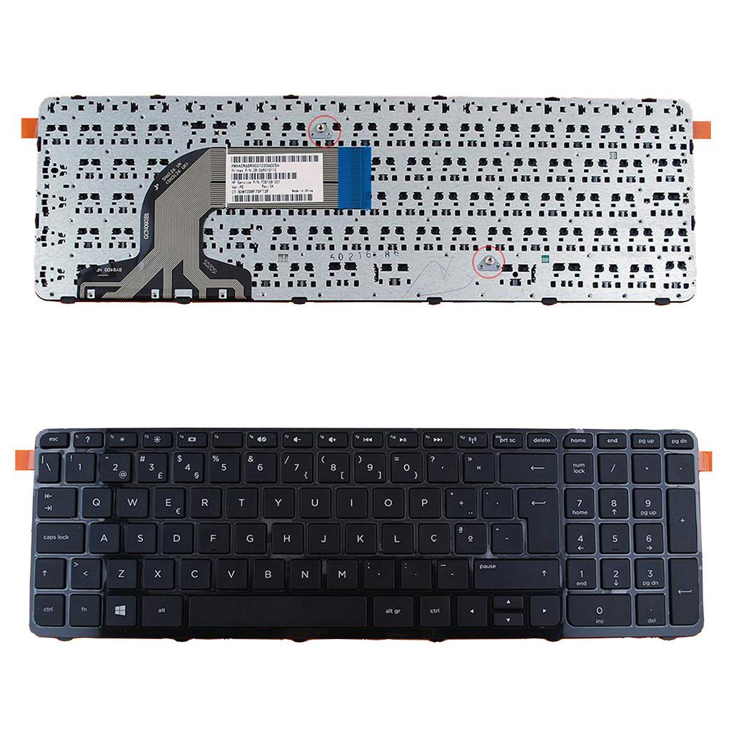Black Keyboard Portuguese for HP PAVILION 15-E 15 15N017AX 15E029TX E066TX