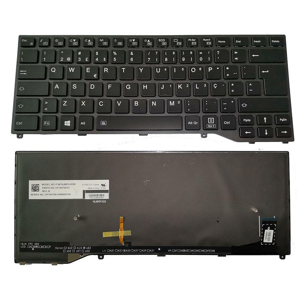 New ABS Replacement Keyboard Portuguese Black for Fujitsu LifeBook U747 E549