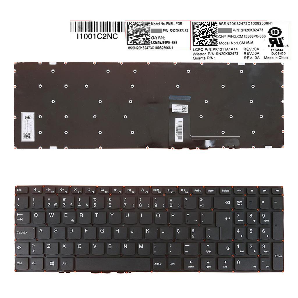 Keyboard Portuguese for Lenovo IdeaPad 110-15ACL 110-15AST 110-15IBR
