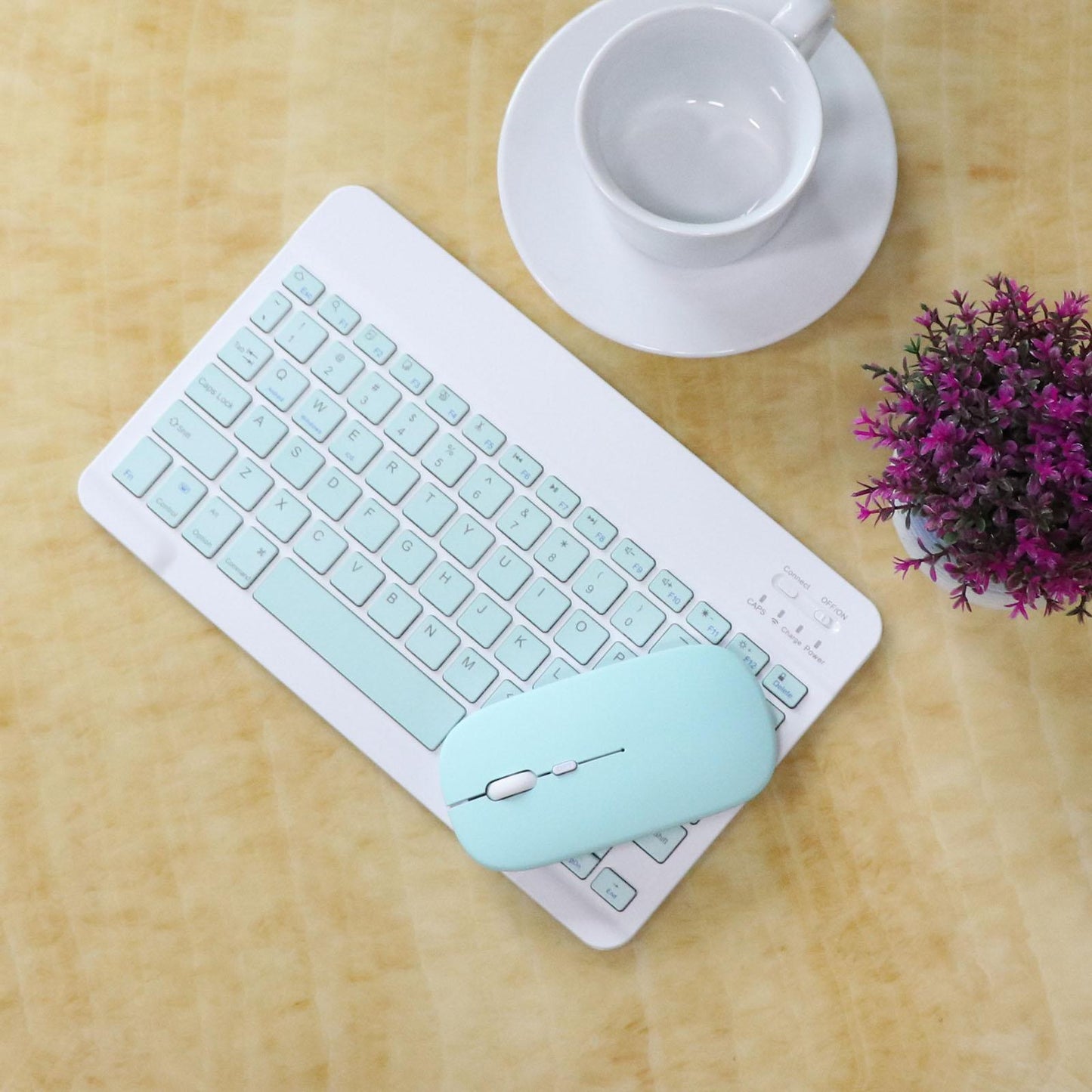 2.4GHz Bluetooth Keyboard Mouse Comb Set for iPad 10 inch blue