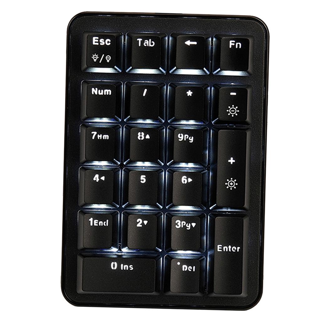 Ajazz Mini Gaming Keyboard Blue Switches 21 Keys Ergonomic Backlit Keypad