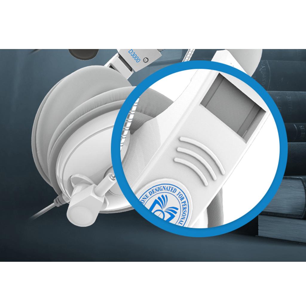 D3000 Wired Headset Children Students Learning Headphones White Not 85DB