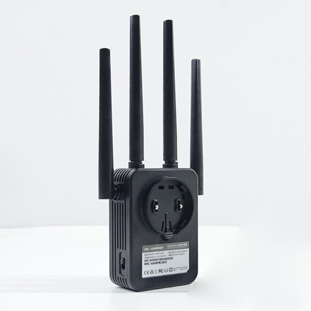 COMFAST 1200Mbps Wireless Booster 4 Antenna WIFI Range Extender EU Plug