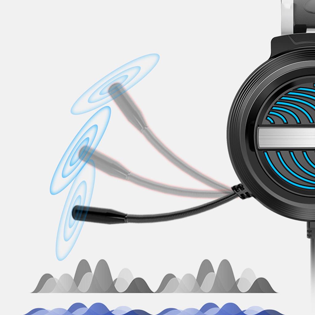 X9 USB + 3.5mm Gaming Headset with Mic 7 LED for PS4 PC Laptop pink