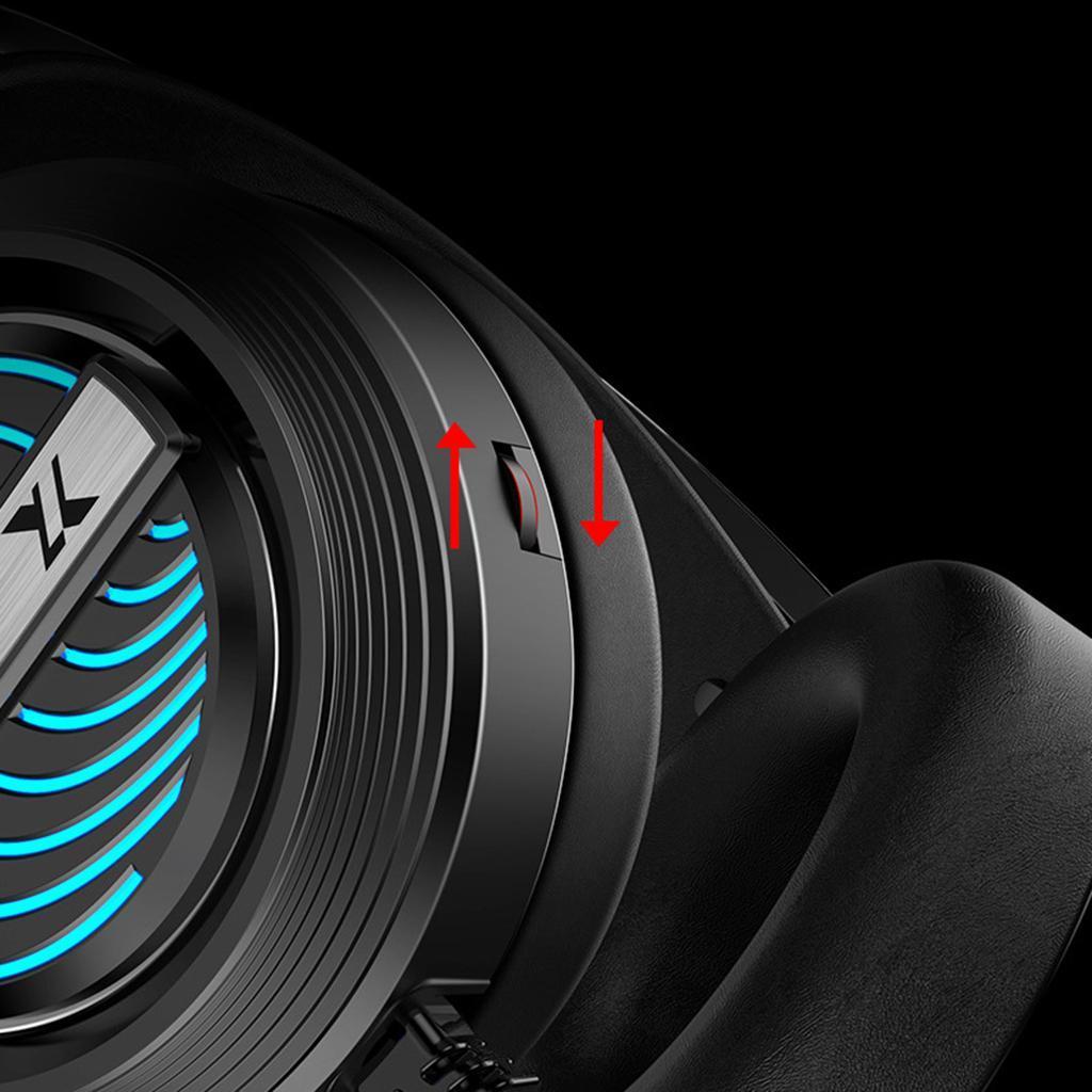 X9 USB + 3.5mm Gaming Headset with Mic 7 LED for PS4 PC Laptop pink