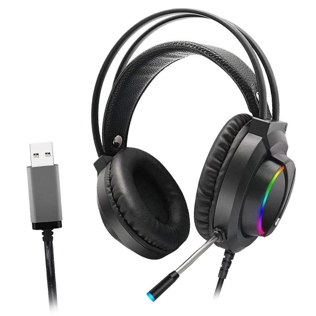 K1 Gaming Headset Headphone w/ Microphone for PS4 PC Laptop 7.1 USB