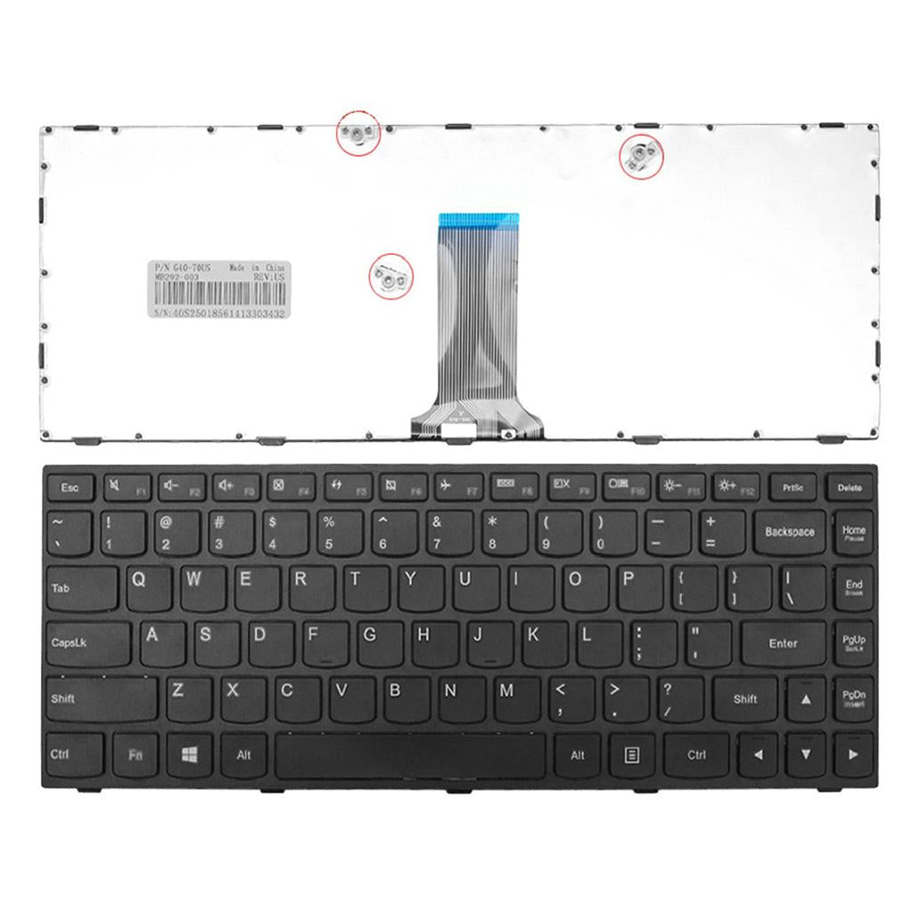 Laptop US Keyboard Replacement for Lenovo G40-70 G40-30 G40-45 G40-75 G40