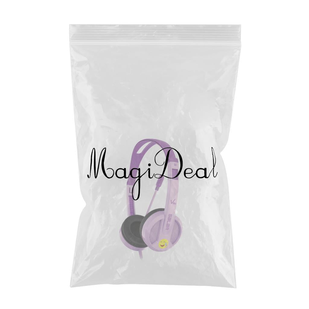Kids Wired Headphones Over-ear Headset Gift for Children Purple