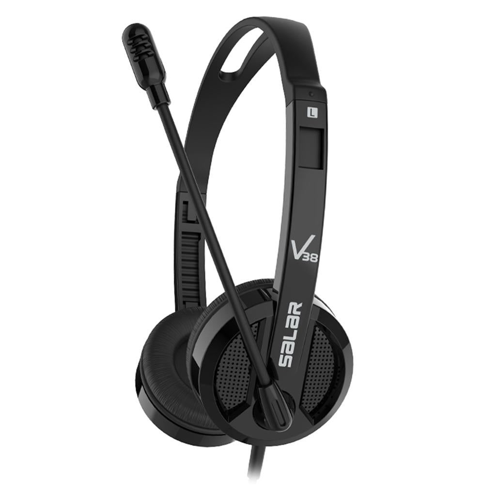 Kids Wired Headphones Over-ear Headset Gift for Children Black