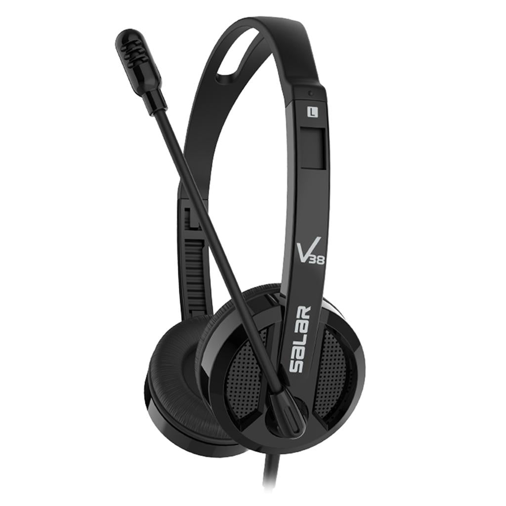 Kids Wired Headphones Over-ear Headset Gift for Children Black