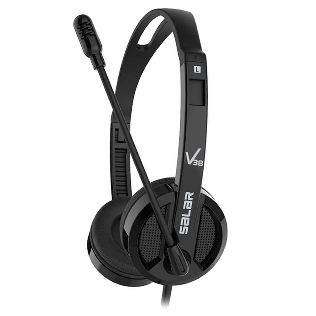 Kids Wired Headphones Over-ear Headset Gift for Children Black