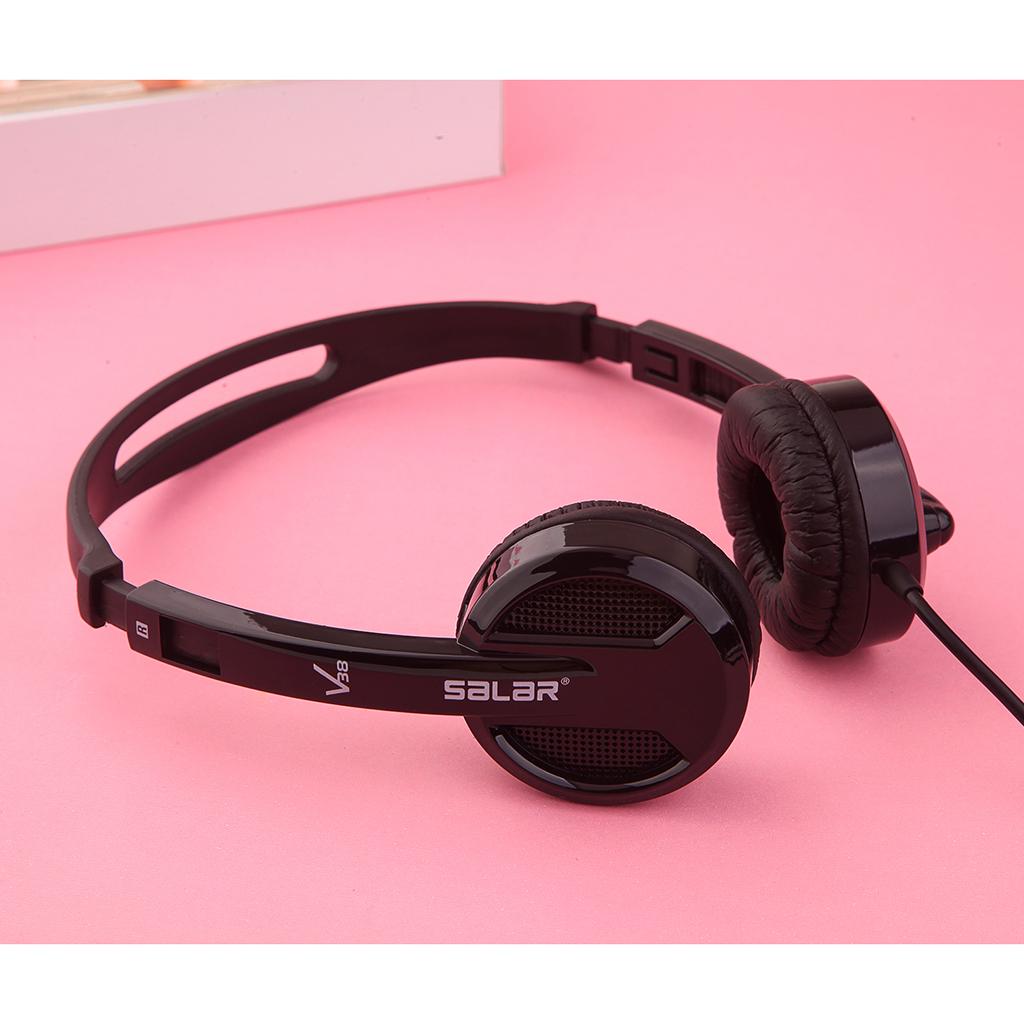 Kids Wired Headphones Over-ear Headset Gift for Children Black