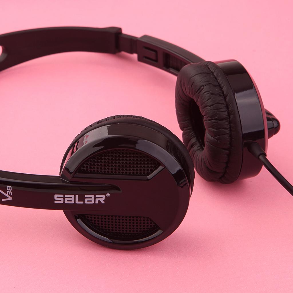 Kids Wired Headphones Over-ear Headset Gift for Children Black