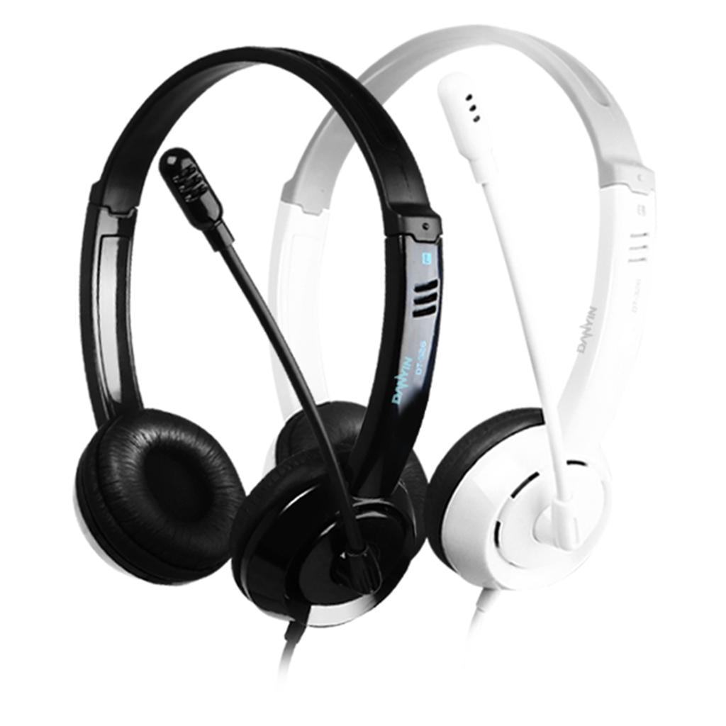 Kids Wired Headphones Over-ear Headset Gift for Children White USB Jack