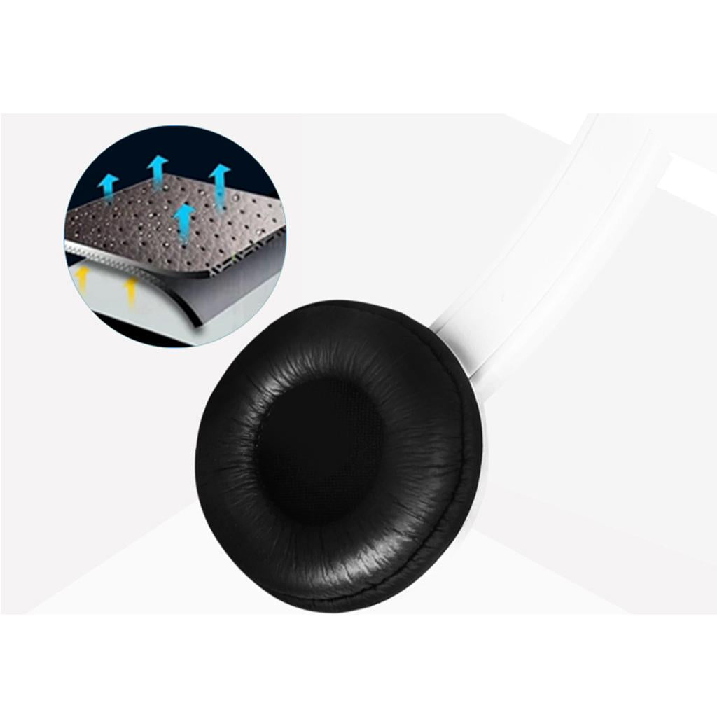 Kids Wired Headphones Over-ear Headset Gift for Children White USB Jack