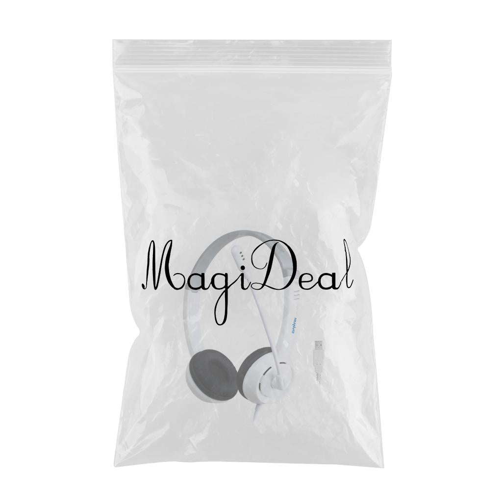 Kids Wired Headphones Over-ear Headset Gift for Children White USB Jack