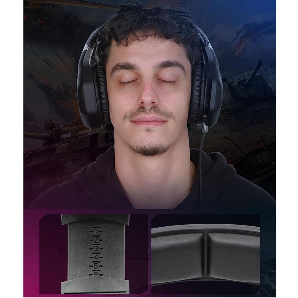 3.5mm Wired Gaming Headset Headphones With Microphone For PC Laptop Phone