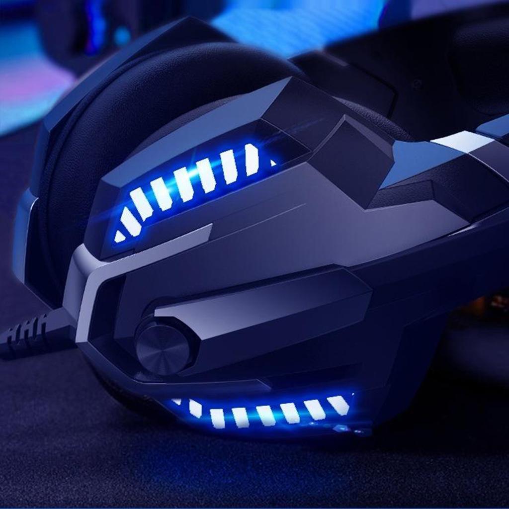K18 Stereo PC Gaming Headset Headphones Online Chat Mic NEW Led