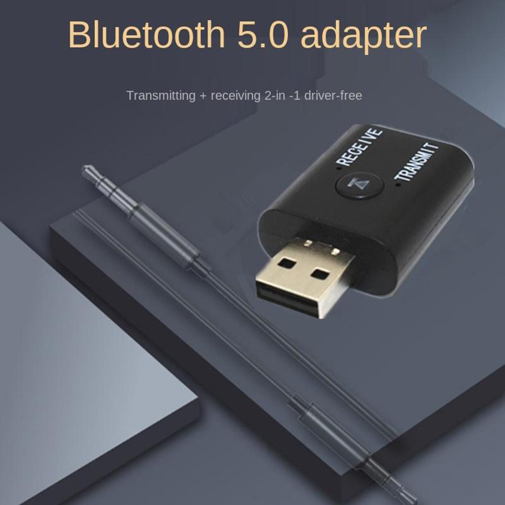 Bluetooth 5.0 Audio Receiver Transmitter 3.5mm Jack Music Adapter for Car PC