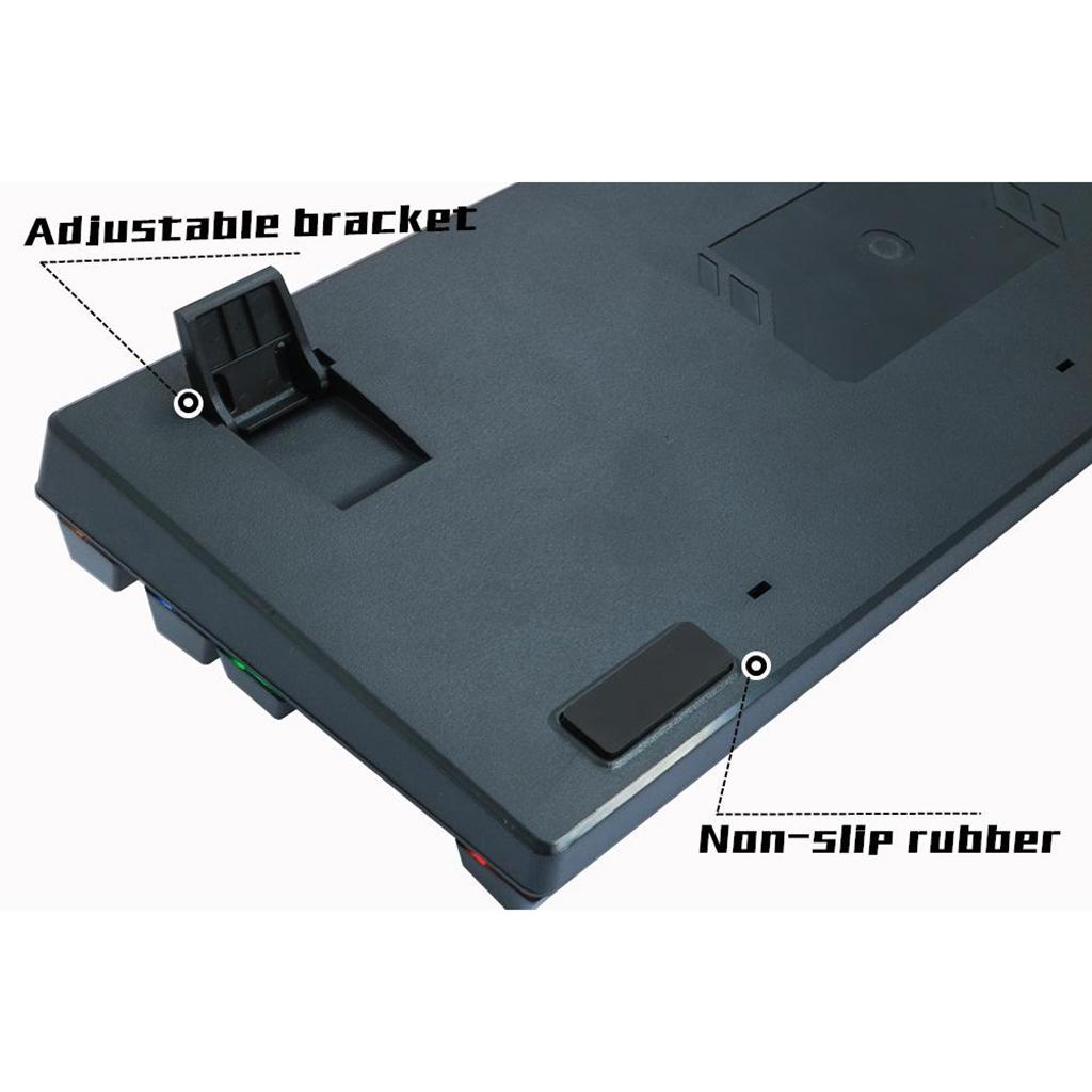 ZUOYA Gaming Mechanical Keyboard Wired Backlit 87Key Blue Switch RGB