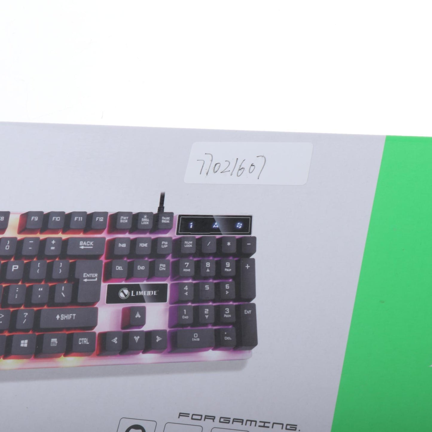 Wired Gaming Keyboard RGB Backlit Multimedia Keys white