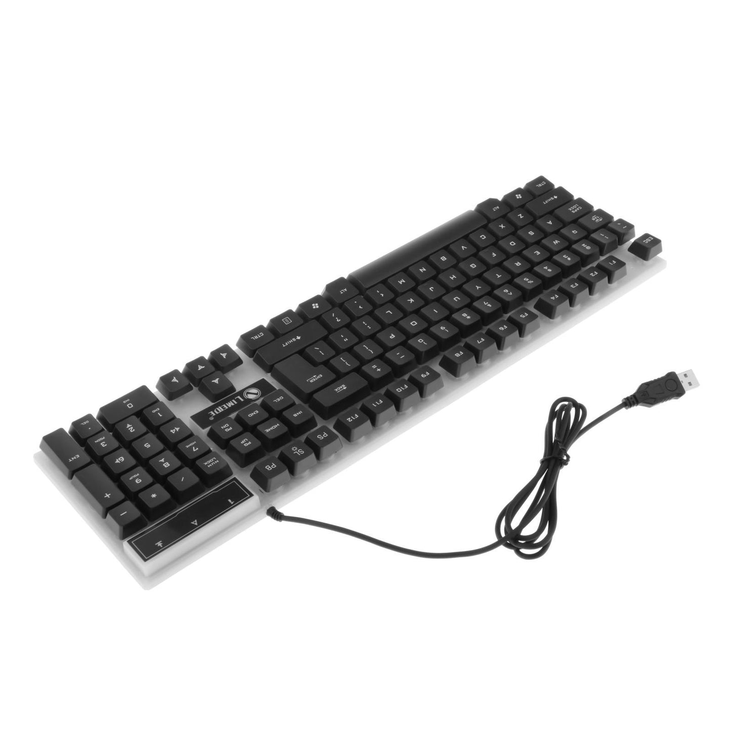 Wired Gaming Keyboard RGB Backlit Multimedia Keys orange