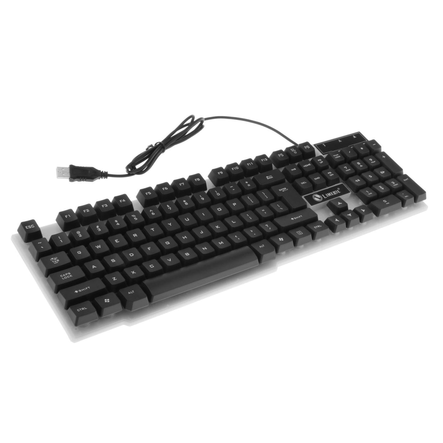 Wired Gaming Keyboard RGB Backlit Multimedia Keys orange