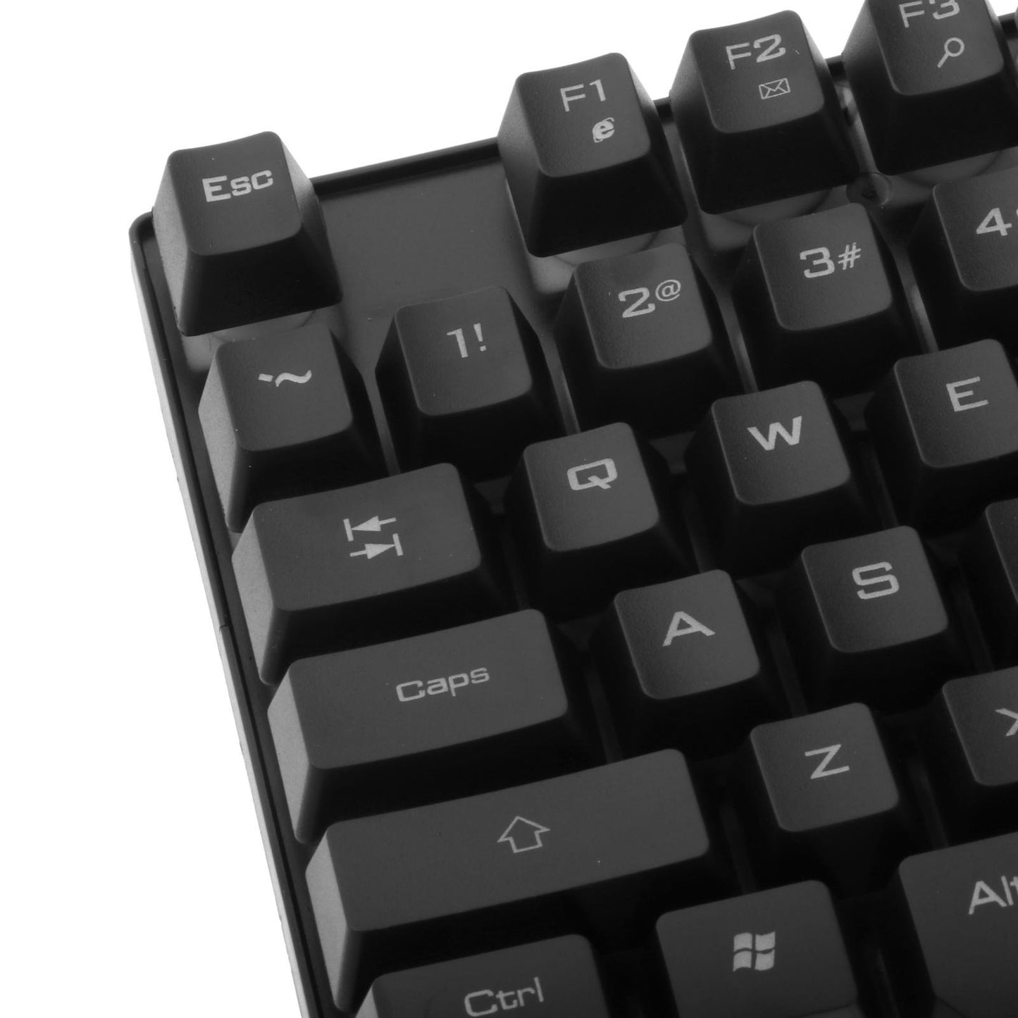 Wired Gaming Keyboard RGB Backlit Multimedia Keys black 2 set