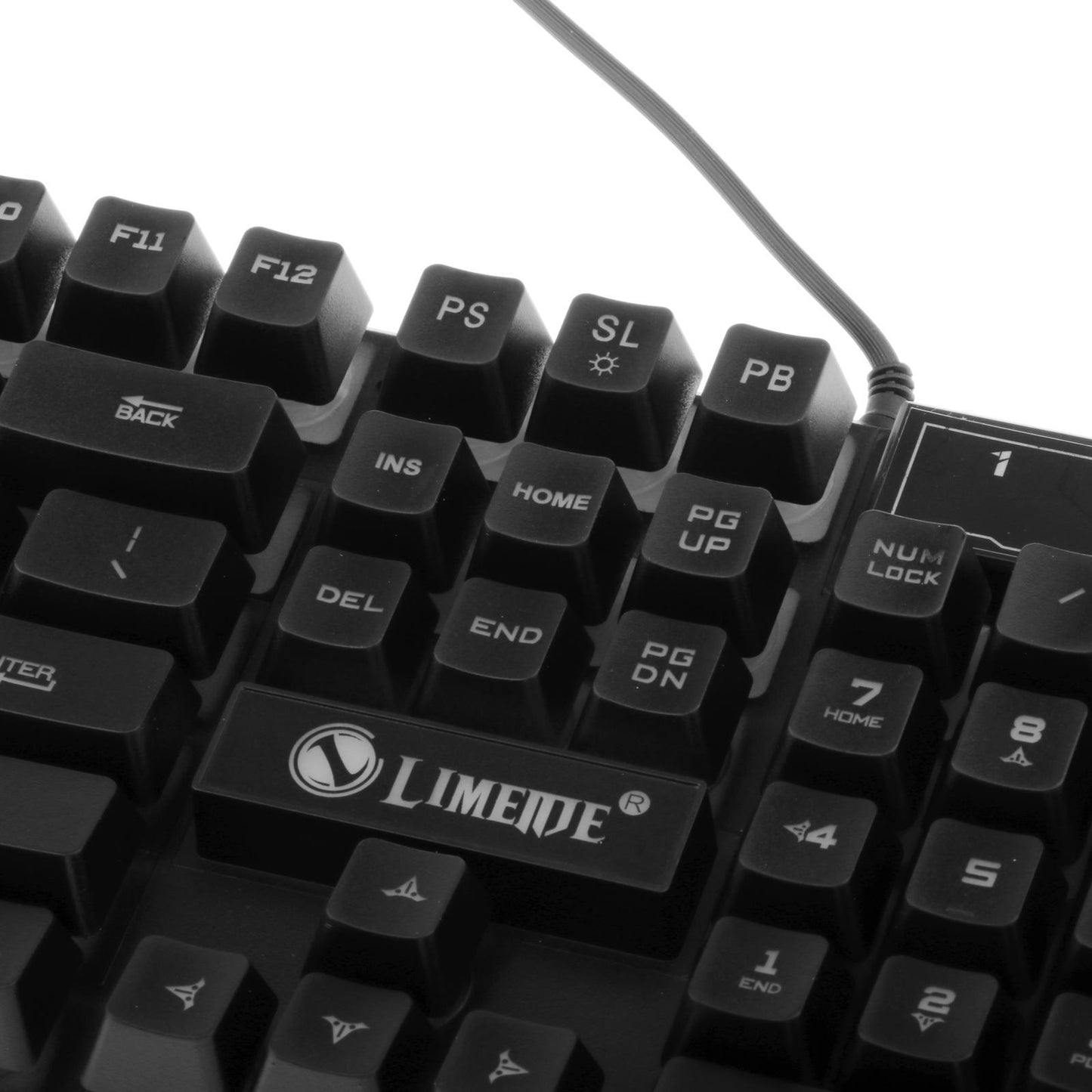 Wired Gaming Keyboard RGB Backlit Multimedia Keys orange set