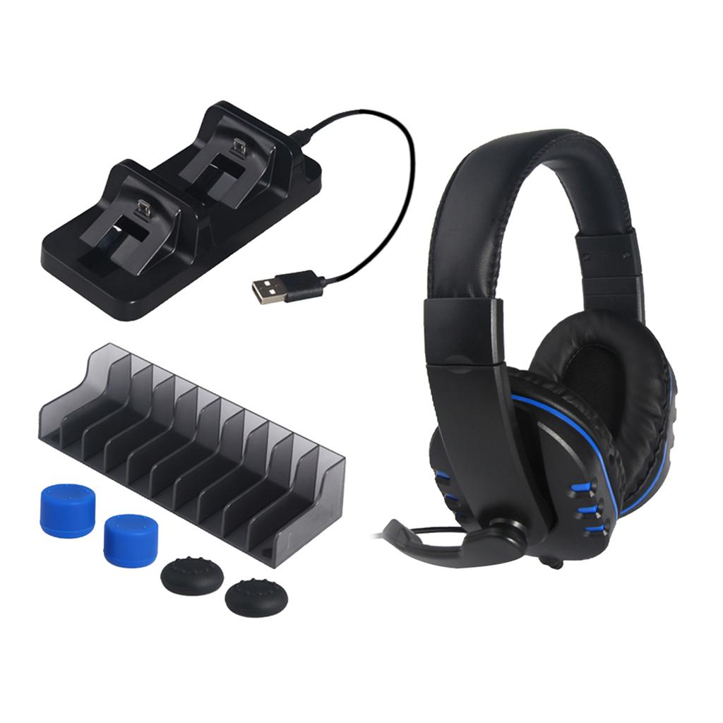 TP4-18101 5in1 Headphones Wired Stereo Game Headset for PS4 Pro Game Console