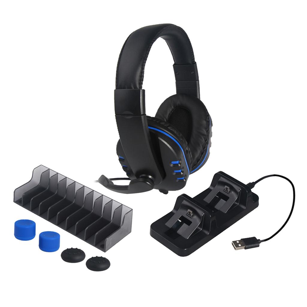 TP4-18101 5in1 Headphones Wired Stereo Game Headset for PS4 Pro Game Console