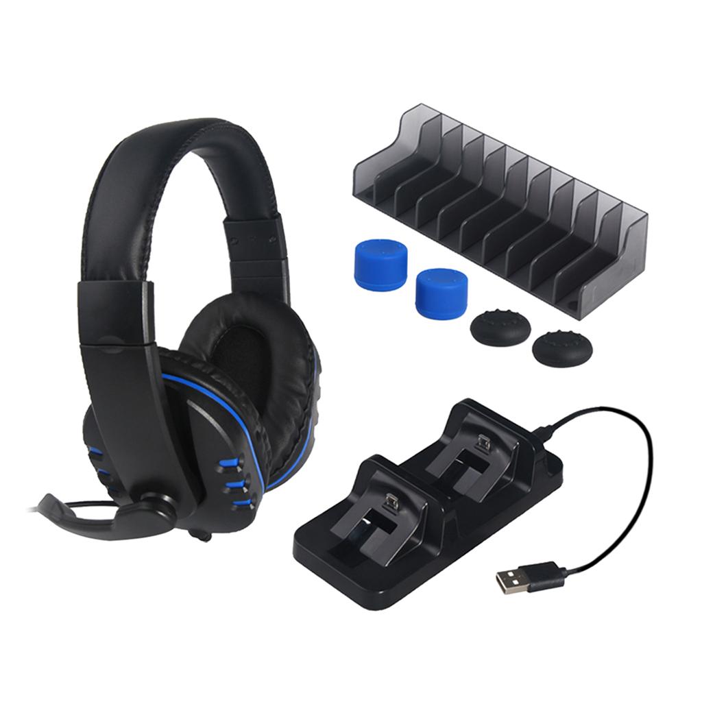 TP4-18101 5in1 Headphones Wired Stereo Game Headset for PS4 Pro Game Console