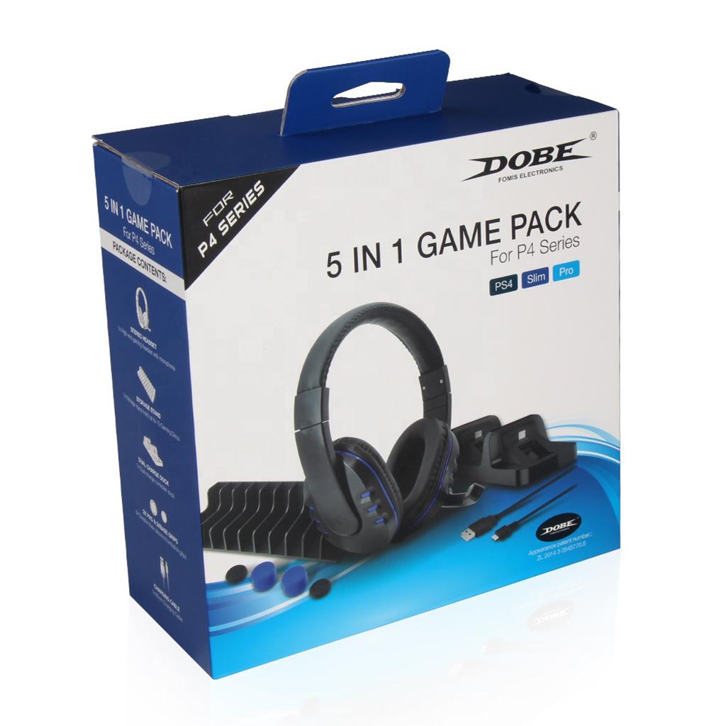 TP4-18101 5in1 Headphones Wired Stereo Game Headset for PS4 Pro Game Console