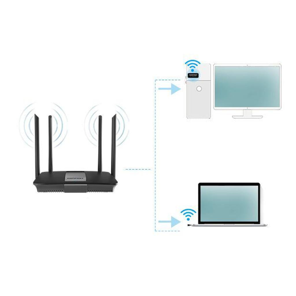 Wifi Adapter 2.4G Wireless Network Adapter for PC Desktop Mini WiFi Dongle