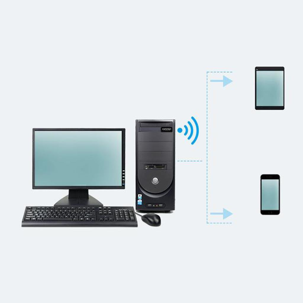 Wifi Adapter 2.4G Wireless Network Adapter for PC Desktop Mini WiFi Dongle