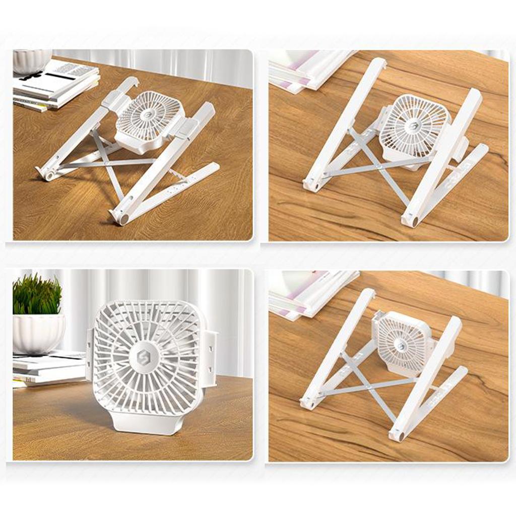 Foldable Laptop Stand Riser Adjustable with Cooling Fan for MacBook Air Pro