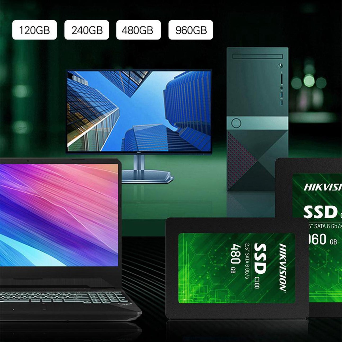 Hikvision HikStorage SSD 120/240/960/480/1920GB NAND Flash 120GB