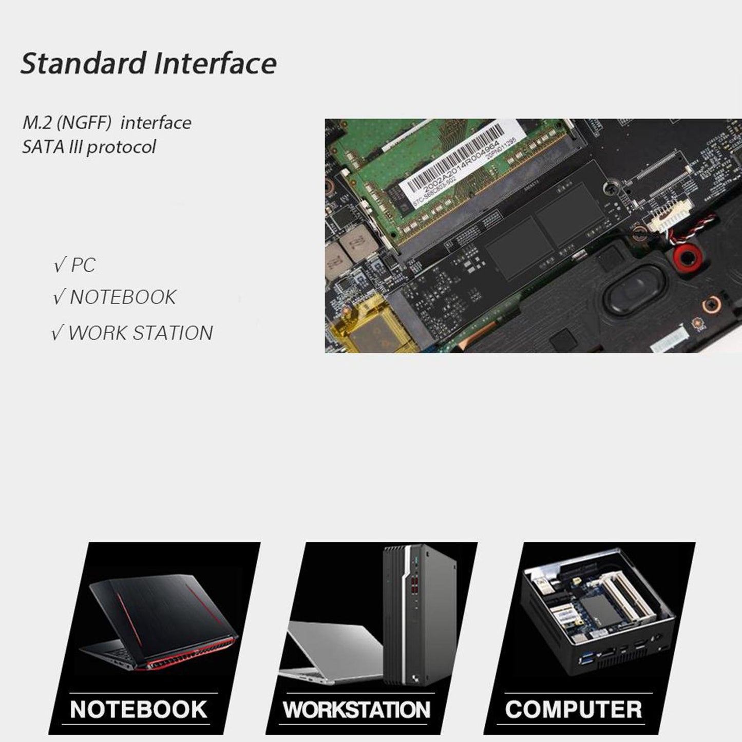 E100N SSD Internal 128GB/256GB/512GB/1024GB Anti-vibration Notebook 256G