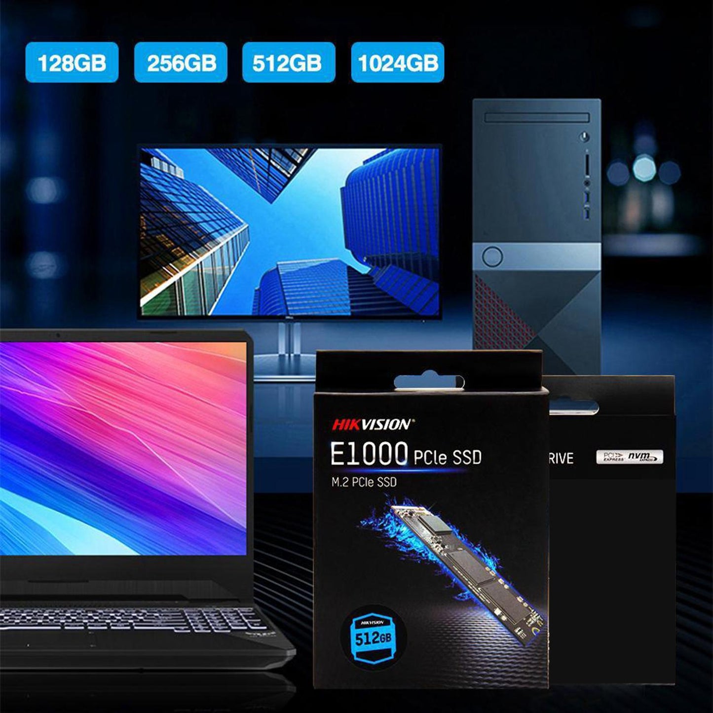 Hikvision Internal SSD M.2 2280 PCIe Gen3x4 interface Solid State Disk 128G