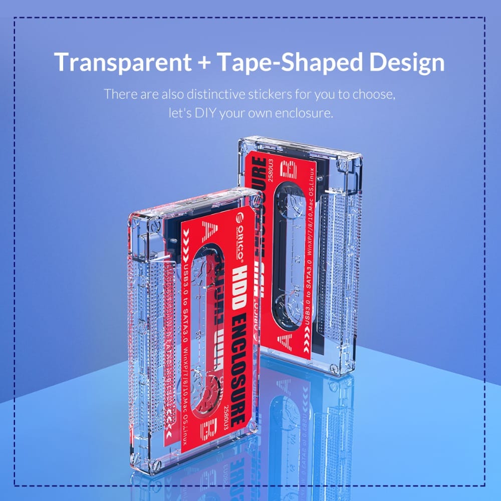 ORICO Hard Drive Case USB 3.0 HDD Enclosure for 2.5'' /3.5" UASP SSD HDD