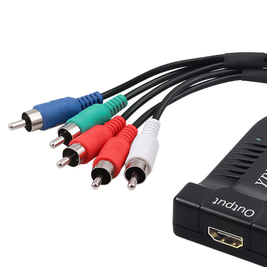 Male YPbPr to Female HDMI 5RCA RGB YPbPr to HDMI Video Audio for Monitor